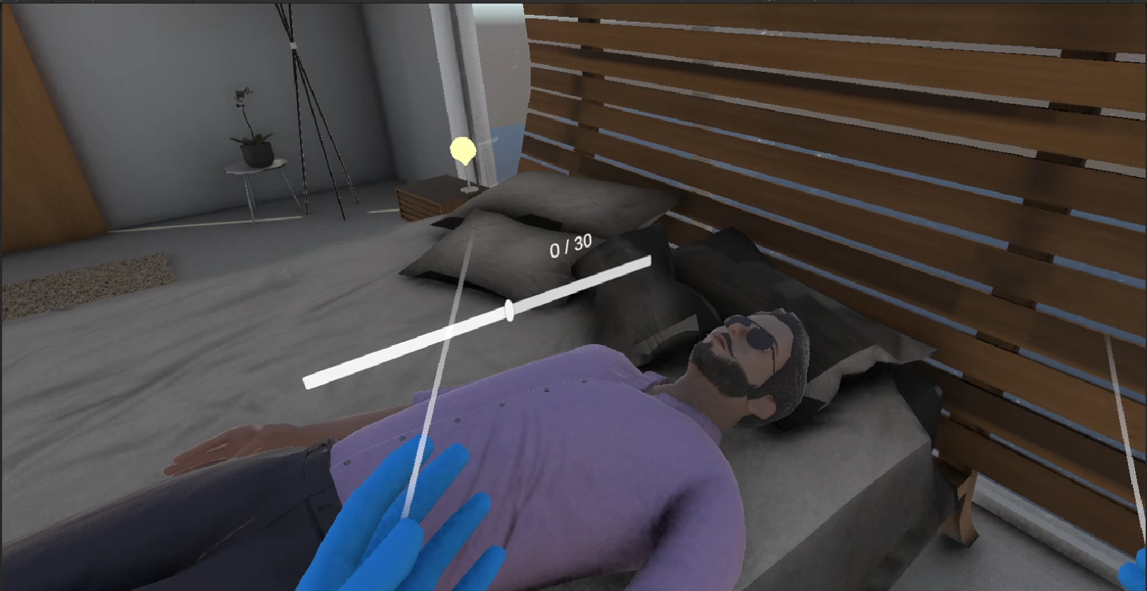 Interaction manuelle avec le patient