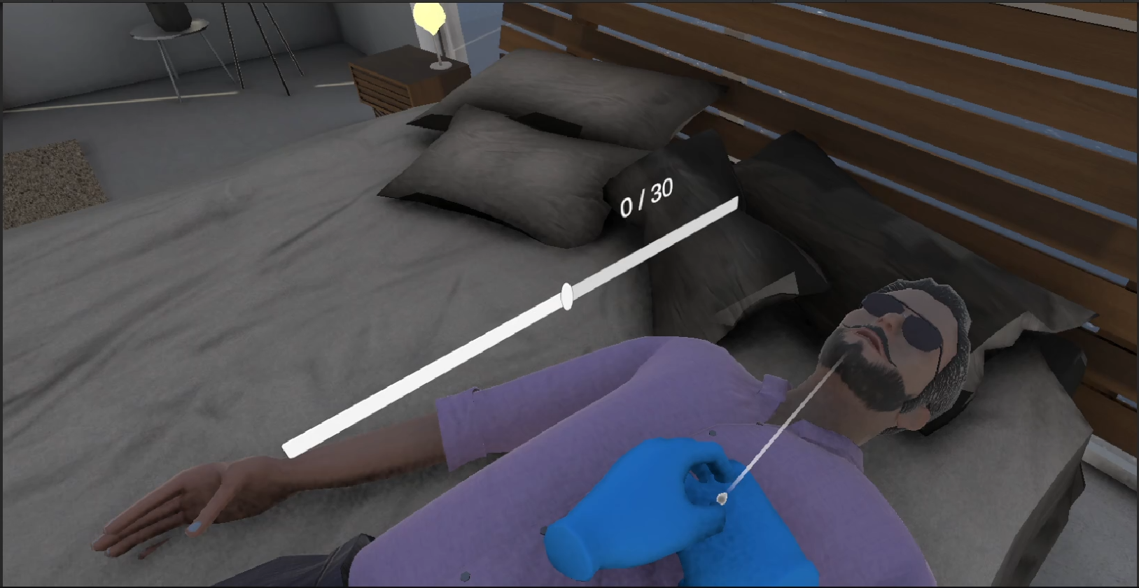 Interaction manuelle avec le patient